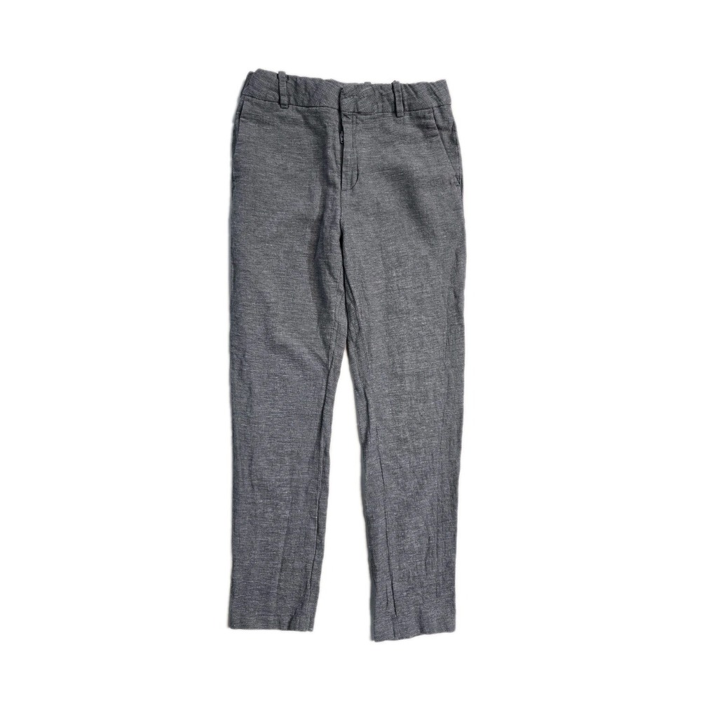 H&m Boys Gray Dress Pants‎ 12 Linen Blend